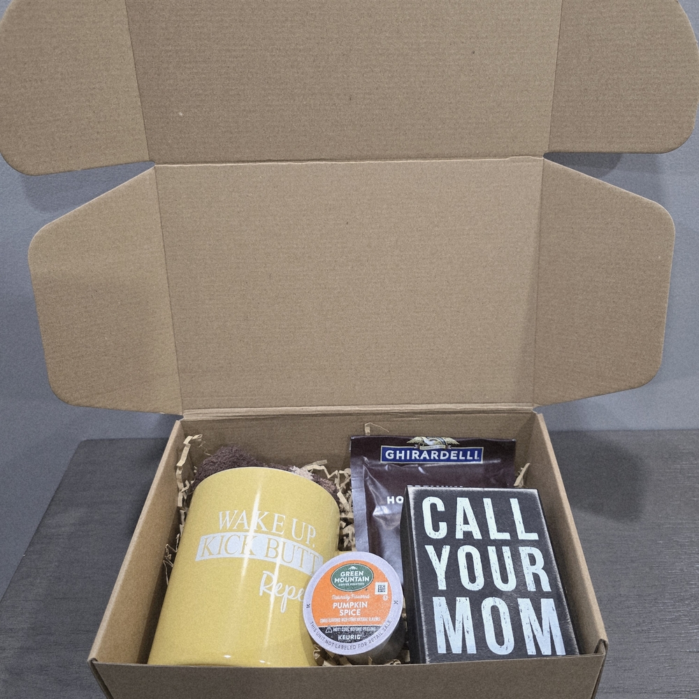 Yellow Mug and Treat Gift Box